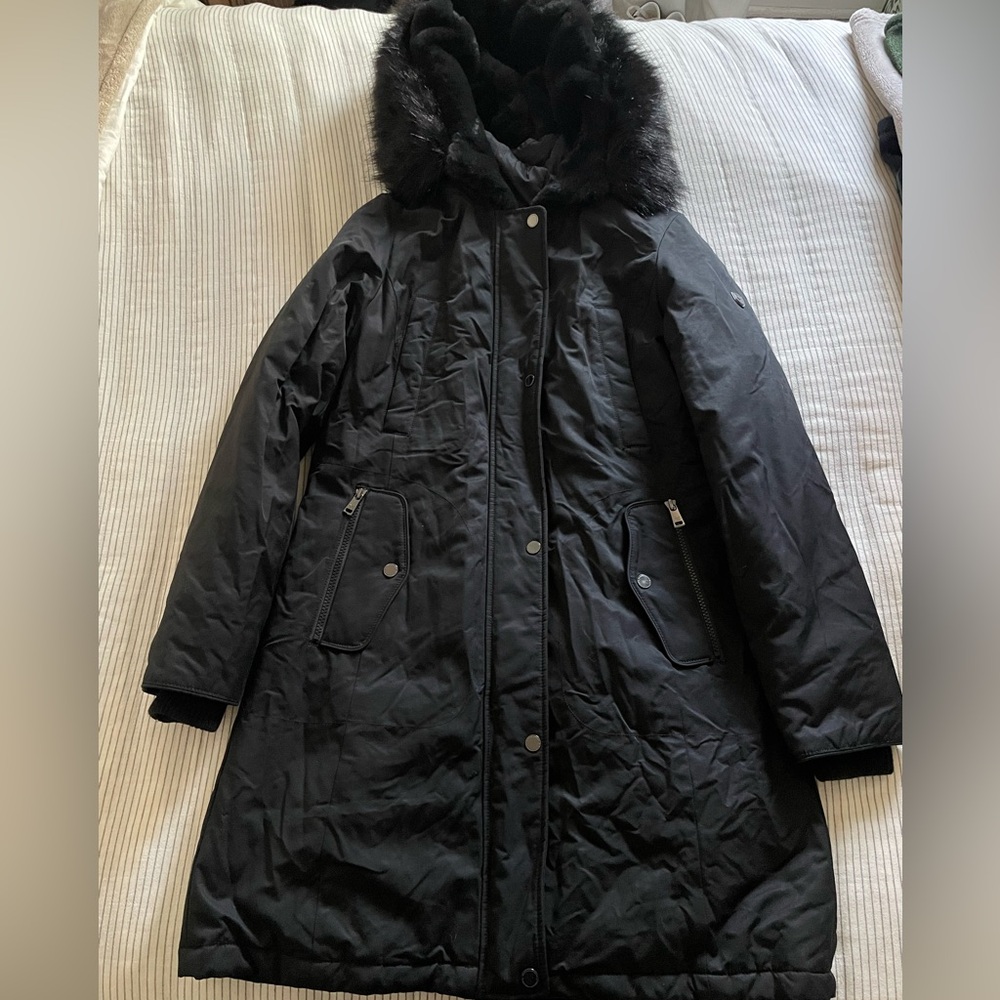 Madison Black Quilted Winter Jacket